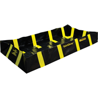 QuickBerm&reg; Containment Berm with Inside Wall Supports, 235 US gal. Capacity, 4' W x 8' L x 12" H, Snap-Up Bracket Solutions industrielles ALPHA