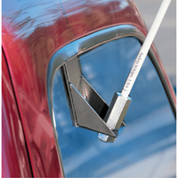 Tiges de s&eacute;curit&eacute; pour travaux l&eacute;gers Safety Whip, Fixation Fen&ecirc;tre, Hauteur 5', Orange Solutions industrielles ALPHA