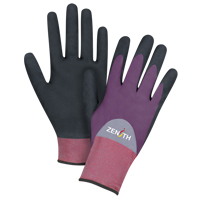 Gants enduits de premi&egrave;re qualit&eacute; ZX-2, 10/T-Grand, R&ecirc;vetement Nitrile/Mousse de nitrile, Calibre 18, Enveloppe en Nylon Solutions industrielles ALPHA