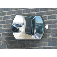 Miroir convexe rectangulaire/rond avec bras t&eacute;lescopique, 12" h x 18" la, Int&eacute;rieur/Ext&eacute;rieur Solutions industrielles ALPHA