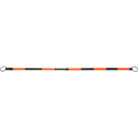 Barre pour c&ocirc;ne de circulation r&eacute;tractable, Longueur d&eacute;ploy&eacute;e de 7' 5'', Noir/Orange Solutions industrielles ALPHA