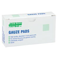 Gaze, Tampon, 3" lo x 3" la, St&eacute;rile, Dispositif m&eacute;dical Classe 1 Solutions industrielles ALPHA