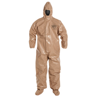 Combinaison de protection Tychem 5000 avec capuchon, Petit, Brun Solutions industrielles ALPHA