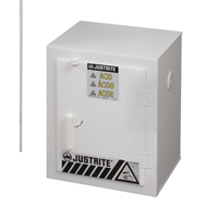 Armoires solides en poly&eacute;thyl&egrave;ne pour acides, 6 x 0,66043 gal., 17" x 22" x 17" Solutions industrielles ALPHA