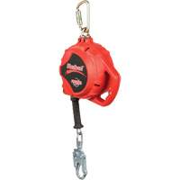 Cordage de s&eacute;curit&eacute; autor&eacute;tractable Rebel, 33', Acier galvanis&eacute;, Pivotant Solutions industrielles ALPHA