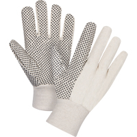Gants en toile de coton &agrave; pois sur la paume, 8 oz, Petit Solutions industrielles ALPHA