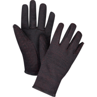 Gants de jersey, Grand, Brun, Molleton rouge, &agrave; enfiler Solutions industrielles ALPHA