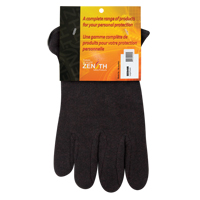 Gants de jersey, Grand, Brun, Molleton rouge, &agrave; enfiler Solutions industrielles ALPHA