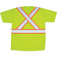 CSA Compliant T-Shirt, Polyester, Medium, High Visibility Lime-Yellow Solutions industrielles ALPHA