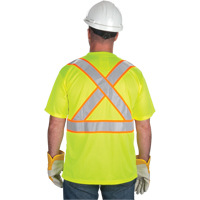 CSA Compliant T-Shirt, Polyester, Medium, High Visibility Lime-Yellow Solutions industrielles ALPHA