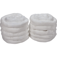Remblais tubulaire absorbant, Huile seulement, Absorption 45 gal., 3" la x 10' lo, Pqt de 10 Solutions industrielles ALPHA