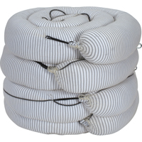 Barrage absorbant de premi&egrave;re qualit&eacute;, Universel, 10' lo x 8" la, Absorption 70 gal., 4 /pqt Solutions industrielles ALPHA