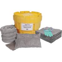 Large-Capacity Spill Kit, Universal, Overpack/Salvage Drum, 20 US gal. Absorbancy Solutions industrielles ALPHA