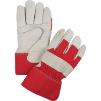 Red & White Winter-Lined Fitters Gloves, Large, Grain Cowhide Palm, Boa Inner Lining Solutions industrielles ALPHA