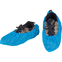 CPE Shoe Covers, X-Large, Polyethylene, Blue Solutions industrielles ALPHA