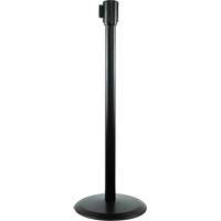 Poteaux recepteurs Slimline TensaBarrier, Hauteur de 38", Noir Solutions industrielles ALPHA