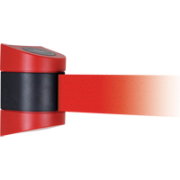 Unit&eacute;s murales Tensabarrier, Plastique, Fixation par vis, 15', Ruban Rouge Solutions industrielles ALPHA