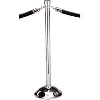 Poteaux portatifs, Hauteur de 39", Chrome poli Solutions industrielles ALPHA