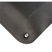 Electrically Conductive Mat No.786, 2' W x 3' L x 15/16" T, PVC, Smooth, Black Solutions industrielles ALPHA