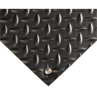 Electrically Conductive Mat No.785, 3' W x 10' L x 5/32" T, PVC, Diamond, Black Solutions industrielles ALPHA