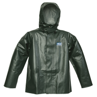 Journeyman Chemical Resistant Rain Jacket, Small, Green, Polyester/PVC Solutions industrielles ALPHA