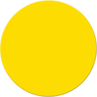 Marqueurs all&eacute;g&eacute;e/5S Armor Stripe, Cercle, 6" lo x 6" la, Jaune, Plastique Solutions industrielles ALPHA