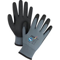 ZX-30° Premium Coated Gloves, 8/Medium, PVC Coating, 15 Gauge, Nylon Shell Solutions industrielles ALPHA