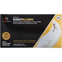 KeepKleen&reg; Disposable Medical Exam Grade Gloves, Large, Latex, 5-mil, Powder-Free, White, Class 2 Solutions industrielles ALPHA