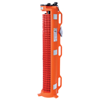 Wheeled Barrier, 50' L, Plastic, Orange Solutions industrielles ALPHA