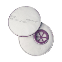 Filtre pour respirateur Diskit, Filtre contre les particules avec suppresion de vapeurs nuisibles, Vapeur organique/Filtre P100 Solutions industrielles ALPHA