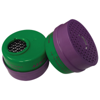 Cartouche pour respirateur, Combinaison cartouche et filtre contre les particules pour gaz/vapeurs, Ammoniac/M&eacute;thylamine/Filtre P100 Solutions industrielles ALPHA