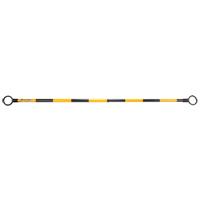 Telescopic Barricade Bar, 85" Extended Length, Black/Yellow Solutions industrielles ALPHA