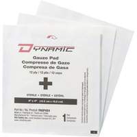 Gaze Dynamic, Tampon, 4" lo x 4" la, St&eacute;rile, Dispositif m&eacute;dical Classe 1 Solutions industrielles ALPHA