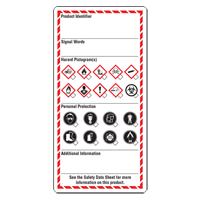 &eacute;tiquettes pour le milieu de travail, Papier cartonn&eacute;, 3" la x 6" h, Anglais Solutions industrielles ALPHA