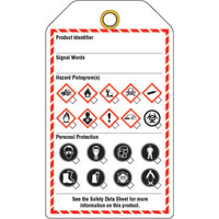 &eacute;tiquettes pour le milieu de travail, Papier cartonn&eacute;, 3-3/8" la x 5-3/4" h, Anglais Solutions industrielles ALPHA