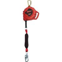 Cordage de s&eacute;curit&eacute; autor&eacute;tractable Rebel, 33', Acier galvanis&eacute;, Pivotant Solutions industrielles ALPHA