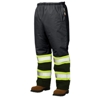 Lined Pull-On Safety Pant, Polyester, Large, Black Solutions industrielles ALPHA