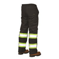 Lined Pull-On Safety Pant, Polyester, Large, Black Solutions industrielles ALPHA