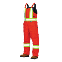 Duck Lined Safety Overalls, Cotton, Large, High Visibility Orange Solutions industrielles ALPHA