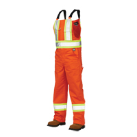 Unlined Safety Overalls, Poly-Cotton, Large, High Visibility Orange Solutions industrielles ALPHA
