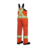 Lined Safety Overalls, Polyester/Polyurethane, Large, High Visibility Orange Solutions industrielles ALPHA