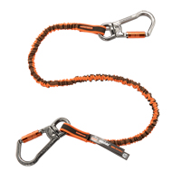 Longe porte-outils &agrave; rotule et &agrave; verrouillage double Squids 3119F(x), Tendeur, Mousqueton double Solutions industrielles ALPHA