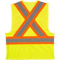 Traffic Safety Vest, High Visibility Lime-Yellow, Medium, Polyester Solutions industrielles ALPHA