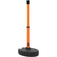 Base pour montant de barri&egrave;re PLUS, Hauteur de 42", Orange Solutions industrielles ALPHA
