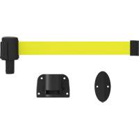 PLUS Wall Mount Barrier System, Plastic, Screw Mount, 15', Yellow Tape Solutions industrielles ALPHA