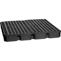 Plateforme de d&eacute;versement modulaire, Capacit&eacute; de d&eacute;versement 60,5 gal. US, 51,5'' x 51,5'' x 6,5" Solutions industrielles ALPHA