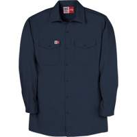 Arc Flash Work Shirt, Small, Navy Blue Solutions industrielles ALPHA