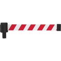 Cassette de banni&egrave;re PLUS, Vierge, 15', Ruban Rouge et blanc Solutions industrielles ALPHA