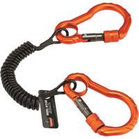 Longe porte-outils Squids 3166, Spirale, Mousqueton double Solutions industrielles ALPHA