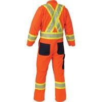 Combinaison ind&eacute;chirable, Petit, Orange haute visibilit&eacute; Solutions industrielles ALPHA